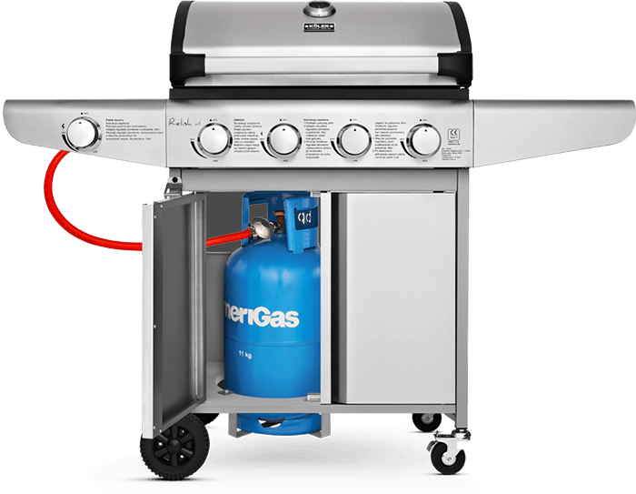 grill gazowy w bloku