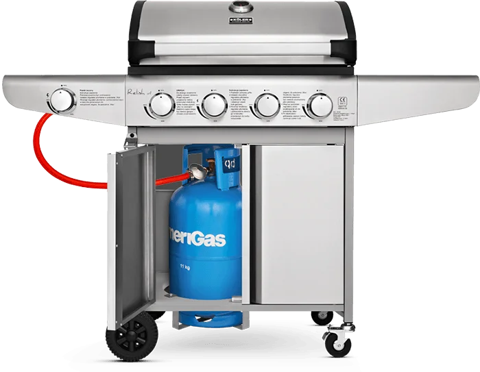 grill gazowy w bloku