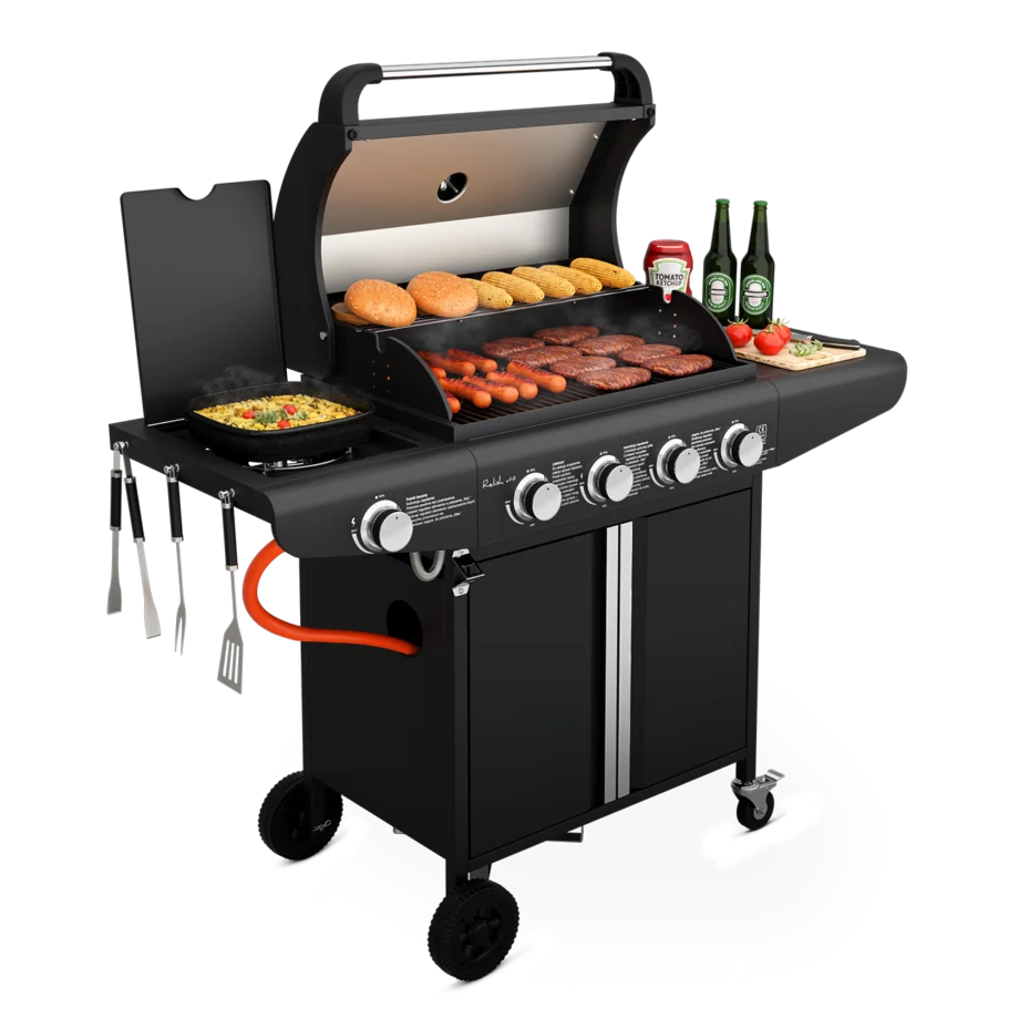 grill gazowy nierdzewny