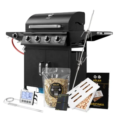 Zestaw do Wędzenia Grill Gazowy Koler Relish V2 Black – Rozszerzony