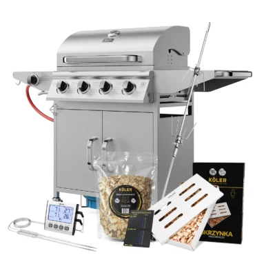 Zestaw do Wędzenia Grill Gazowy Koler Relish V2 Silver – Rozszerzony