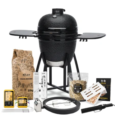 Zestaw do Wędzenia Grill Ceramiczny Węglowy Kamado Koler EG21 – Rozszerzony