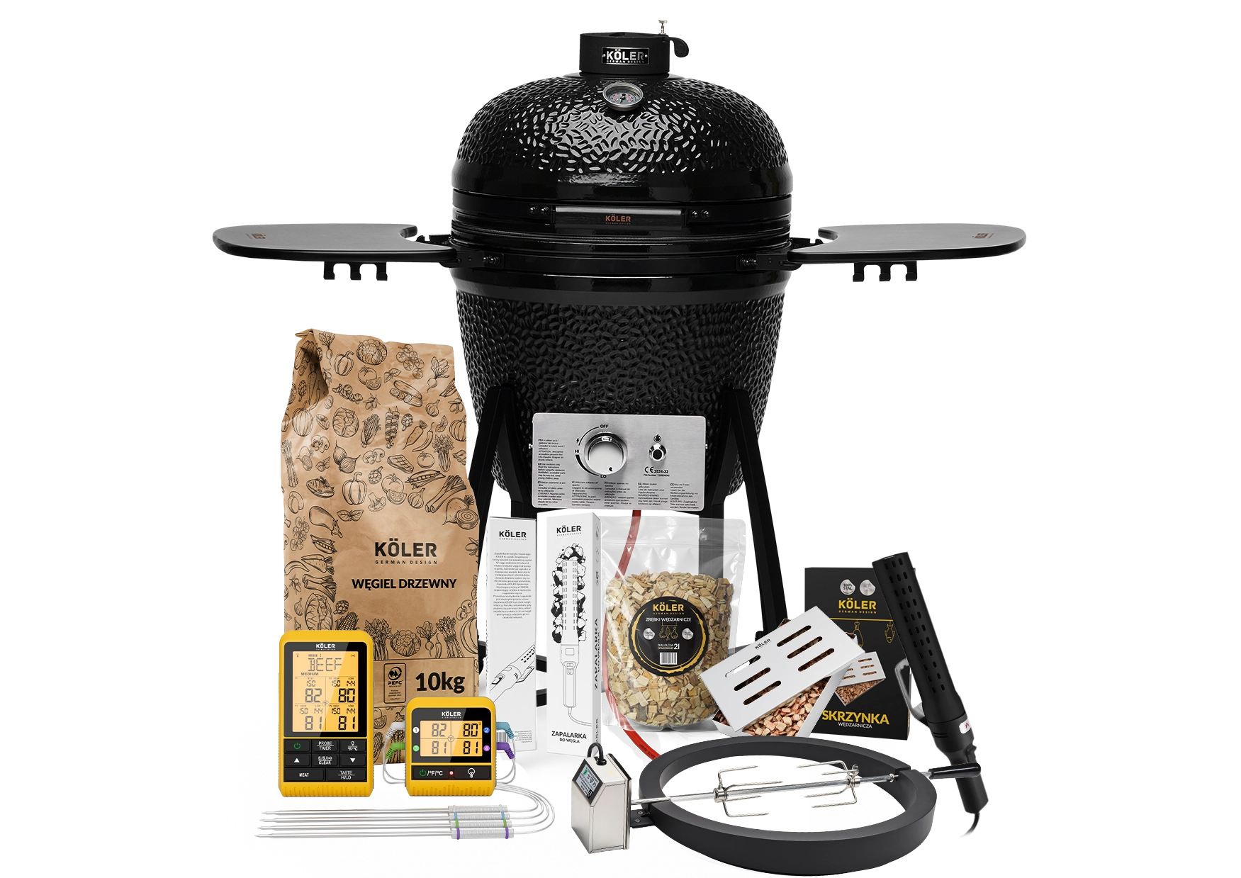 Kamado EG22-GAS – zestaw do wędzenia Köler