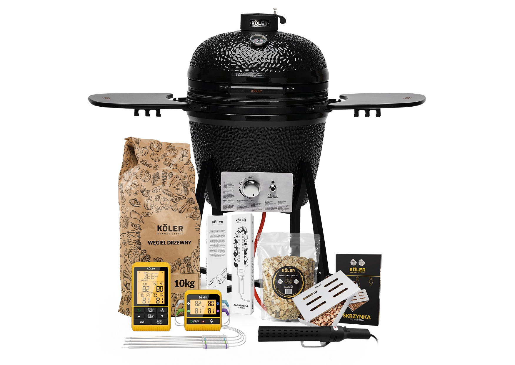 Kamado EG22-GAS – zestaw do wędzenia Köler