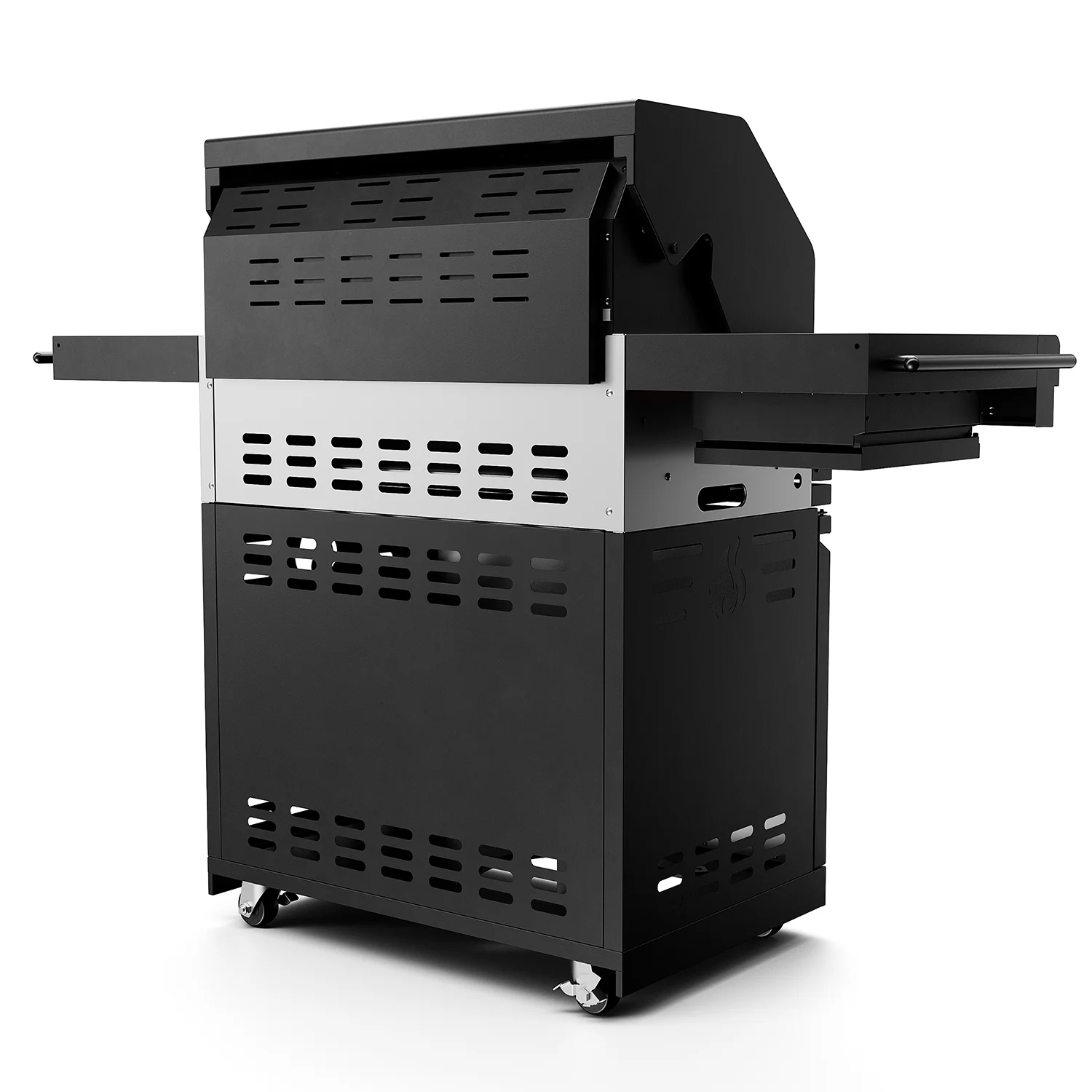 26_Krone_S2_5904905625755 Grill Gazowy ogrodowy ze stali nierdzewnej Koler KRONE S2 BLACK – z palnikiem do steków 800C i palnikiem rożna – zdjęcie 15