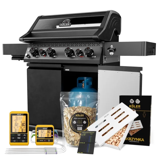 Zestaw do Wędzenia Grill Gazowy Koler Krone S1 Black – Standard