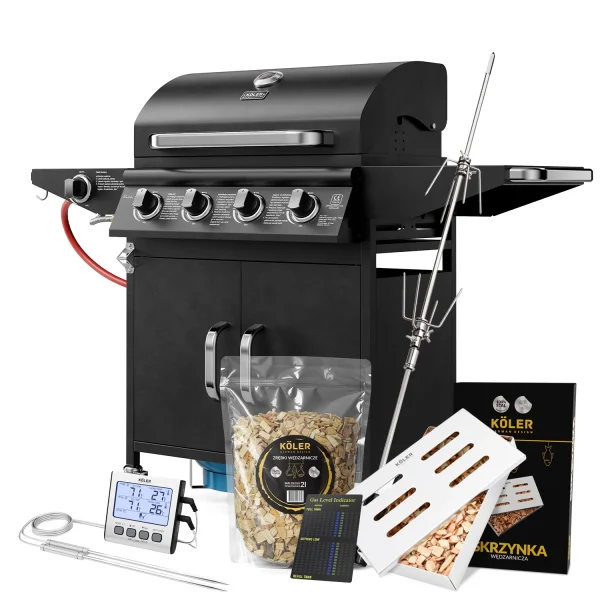 Zestaw do Wędzenia Grill Gazowy Koler Relish V2 Black – Rozszerzony