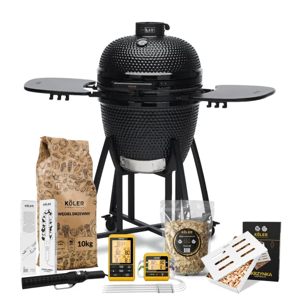 Zestaw do Wędzenia Grill Ceramiczny Węglowy Kamado Koler EG21 – Standard