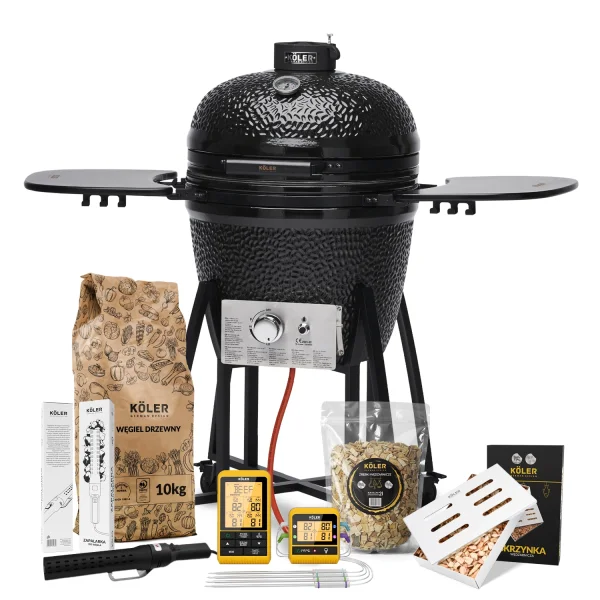 Zestaw do Wędzenia Grill Ceramiczny Węglowy Gazowy Kamado Köler EG22 – Standard