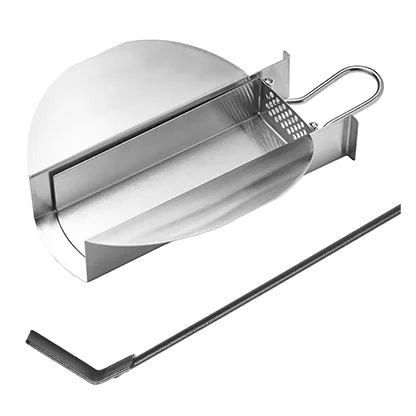 Grill gazowy ogrodowy Koler KRONE S3 Titan Silver – stal nierdzewna, palnik na podczerwień i rożno – zdjęcie 15
