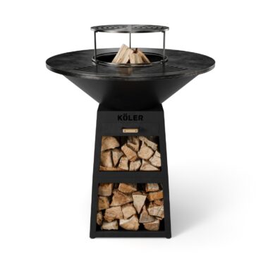 Palenisko ogrodowe z grillem Koler Herd X2 Black