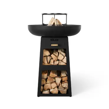Palenisko ogrodowe z grillem Koler Herd X1 Black