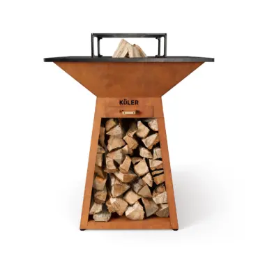 Palenisko ogrodowe z grillem Koler Herd X4 Corten