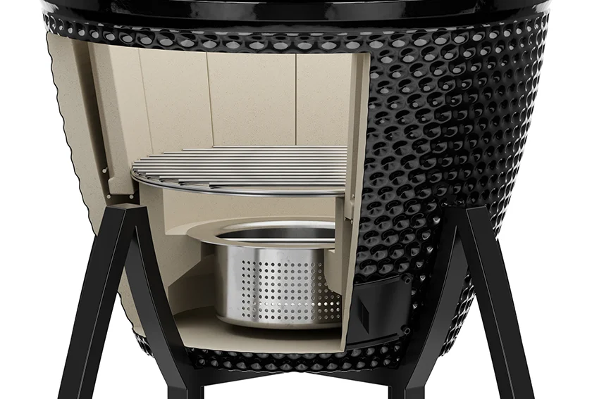 12-kosz-na-popiol Grill Ceramiczny Węglowy Kamado KOLER EG21 54cm z wózkiem – zdjęcie 15