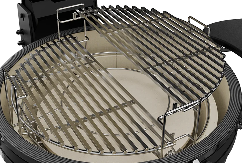 3-square-grid-ruszt Grill Ceramiczny Węglowy Kamado KOLER EG21 54cm z wózkiem – zdjęcie 6