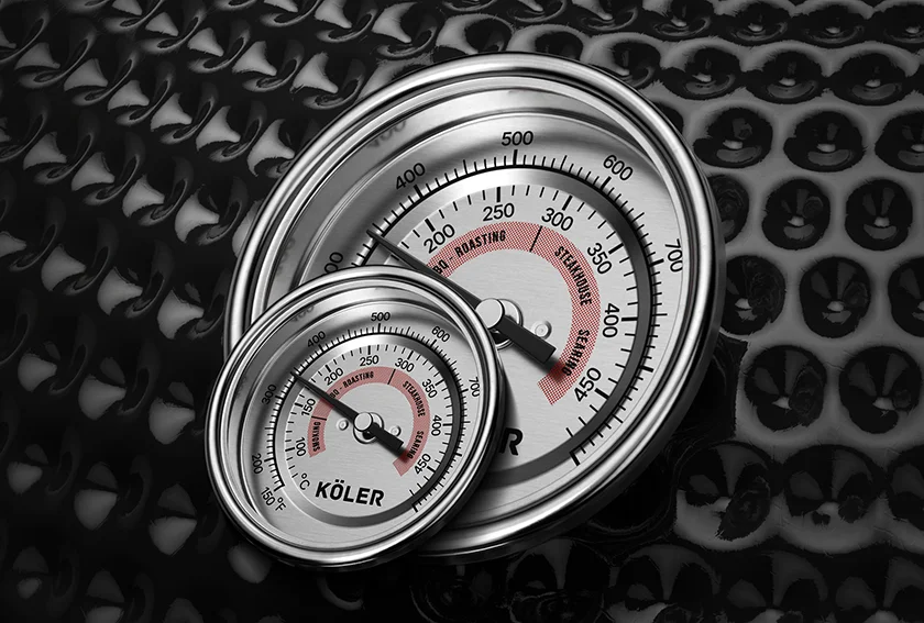 9-temp-pro-termometr Grill Ceramiczny Węglowy Kamado KOLER EG21 54cm z wózkiem – zdjęcie 12