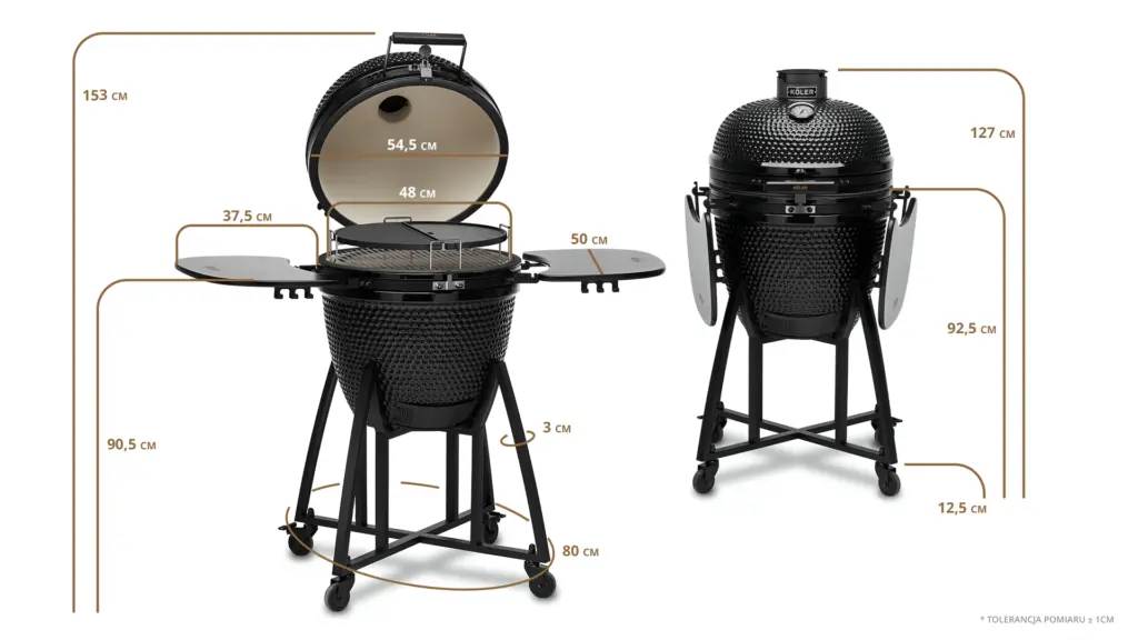 kamado-21-wymiary_1920x1080-1-1024x576 Grill Ceramiczny Węglowy Kamado KOLER EG21 54cm z wózkiem – zdjęcie 20