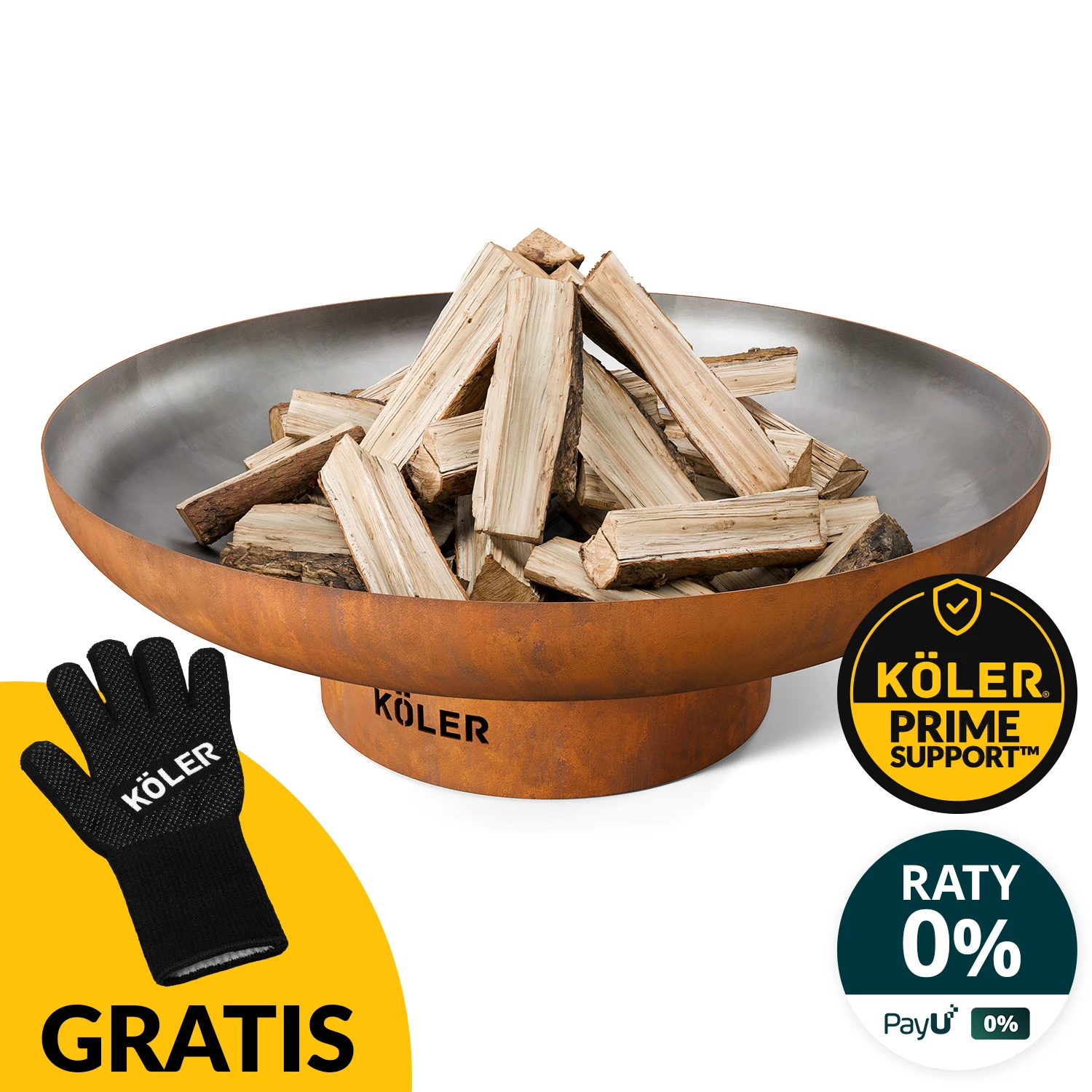 Palenisko ogrodowe Koler Herd F2 Corten