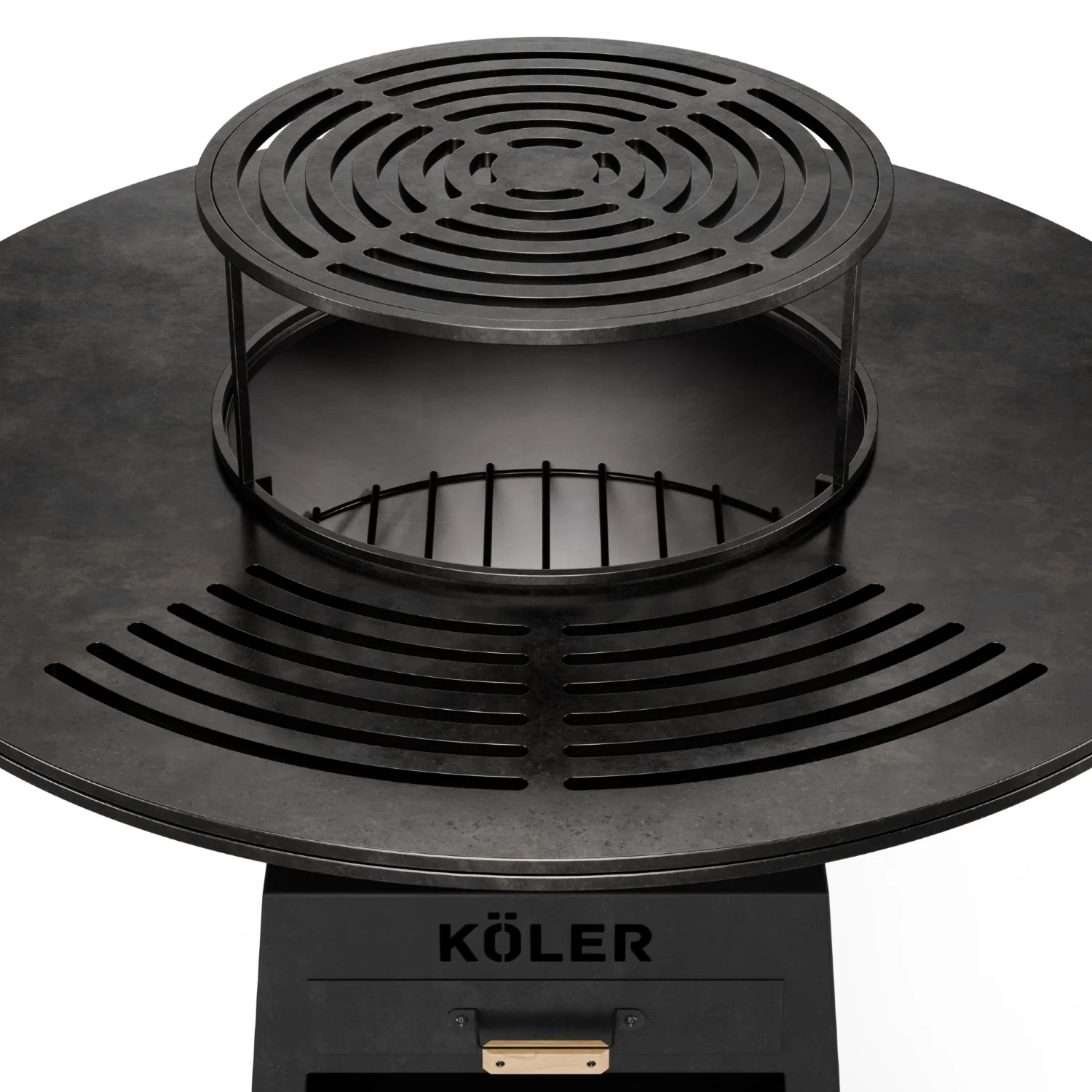 Palenisko ogrodowe z grillem Koler Herd X2 Black – zdjęcie 6